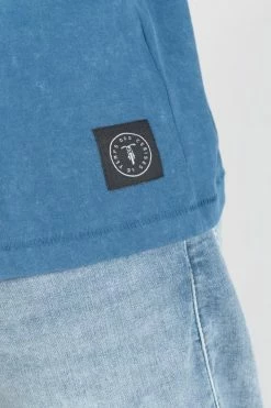 LE TEMPS DES CERISES T-shirt Brown Bleu Délavé -Le Temps des Cerises Soldes Magasin 201 hbrown0000000mc 3939 imaged2