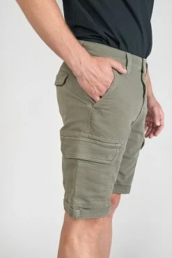 Bermuda Jogg Damon Kaki -Le Temps des Cerises Soldes Magasin 201 jhdamon00wpig 9003 imaged4