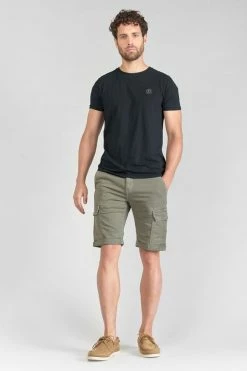 Bermuda Jogg Damon Kaki -Le Temps des Cerises Soldes Magasin 201 jhdamon00wpig 9003 imaged6