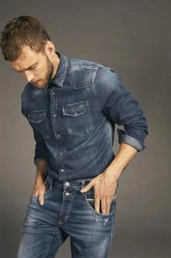 Chemise Juanito En Jeans Bleu