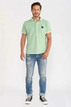 LE TEMPS DES CERISES Polo Dylon Vert Menthe -Le Temps des Cerises Soldes Magasin 211 hdylon0000000mc 1061 imaged2