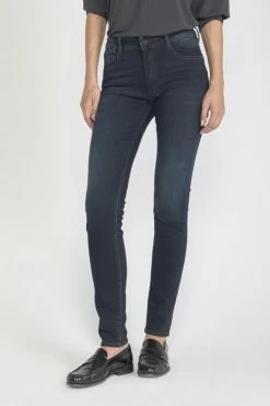 LE TEMPS DES CERISES Pulp Slim Taille Haute Jeans Bleu-noir N°1
