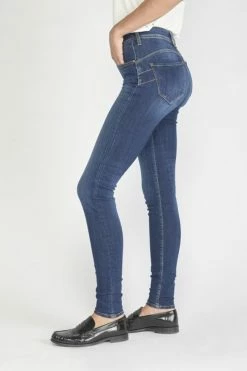 LE TEMPS DES CERISES Vivi Pulp Slim Taille Haute Jeans Bleu N°1 -Le Temps des Cerises Soldes Magasin 211 jfrvivi00w1171 3001 imaged2