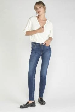 LE TEMPS DES CERISES Vivi Pulp Slim Taille Haute Jeans Bleu N°1 -Le Temps des Cerises Soldes Magasin 211 jfrvivi00w1171 3001 imaged6