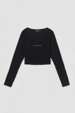 LE TEMPS DES CERISES Crop Top Virginia Noir