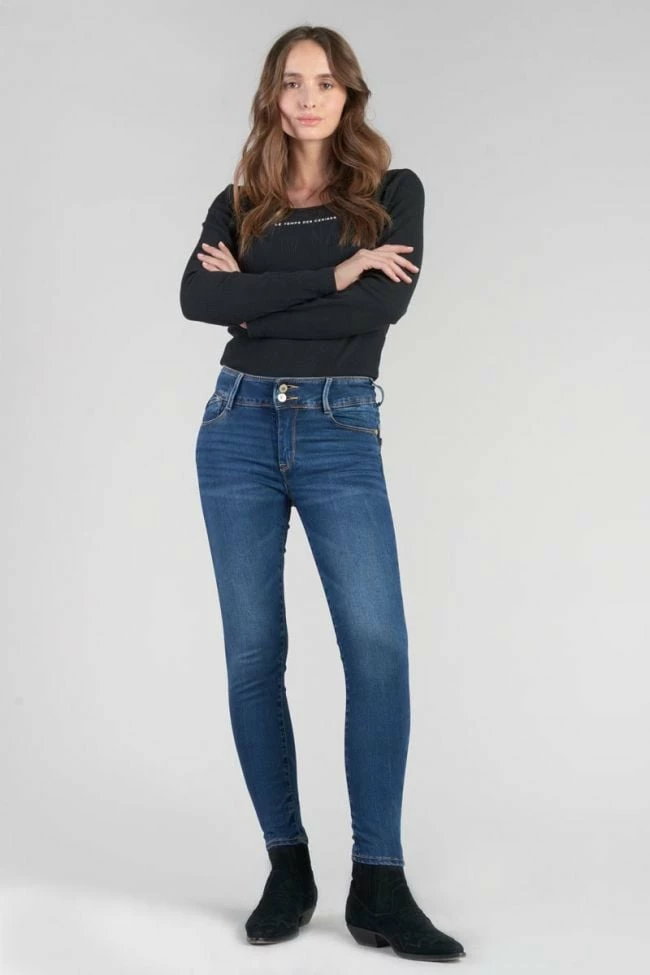 LE TEMPS DES CERISES Asti Ultra Pulp Slim Taille Haute 7/8ème Jeans Bleu N°2 1 LE TEMPS DES CERISES Asti Ultra Pulp Slim Taille Haute 7/8ème Jeans Bleu N°2