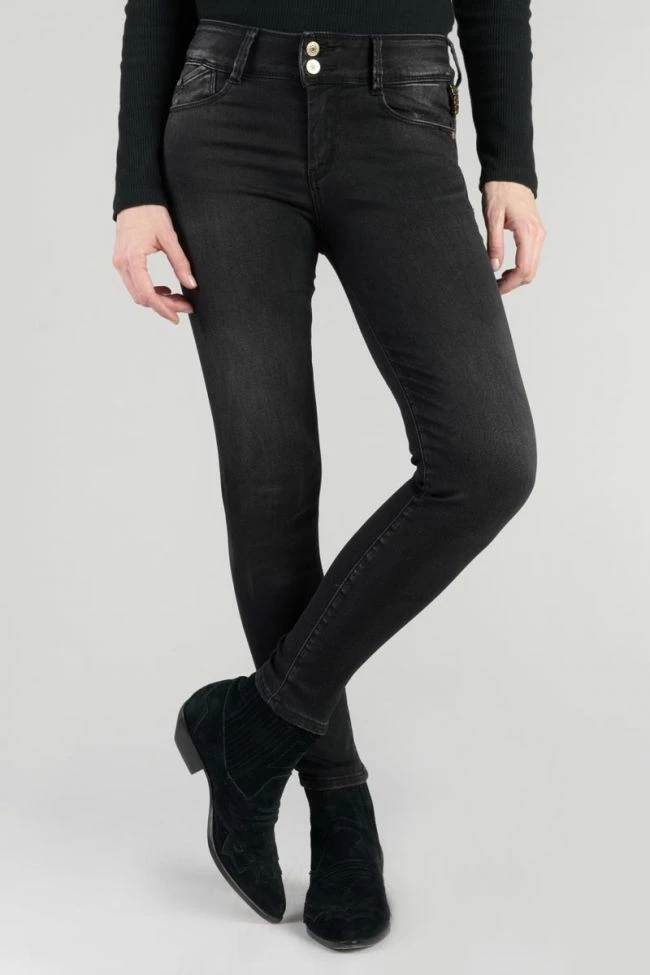 LE TEMPS DES CERISES Bari Ultra Pulp Slim Taille Haute 7/8ème Jeans Noir N°1 1 LE TEMPS DES CERISES Bari Ultra Pulp Slim Taille Haute 7/8ème Jeans Noir N°1