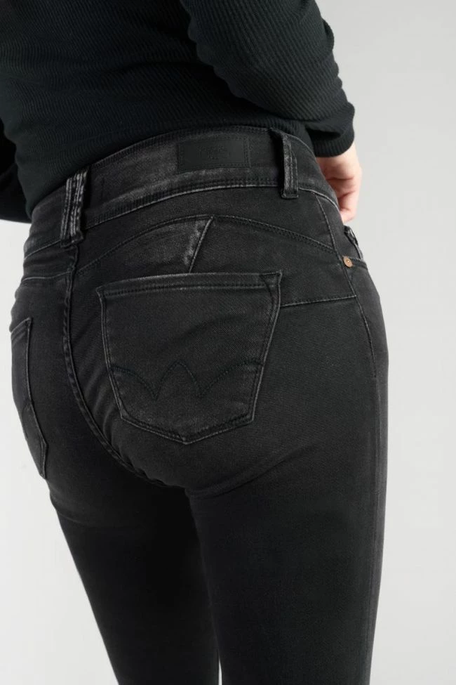 LE TEMPS DES CERISES Bari Ultra Pulp Slim Taille Haute 7/8ème Jeans Noir N°1 3 LE TEMPS DES CERISES Bari Ultra Pulp Slim Taille Haute 7/8ème Jeans Noir N°1 – Image 3