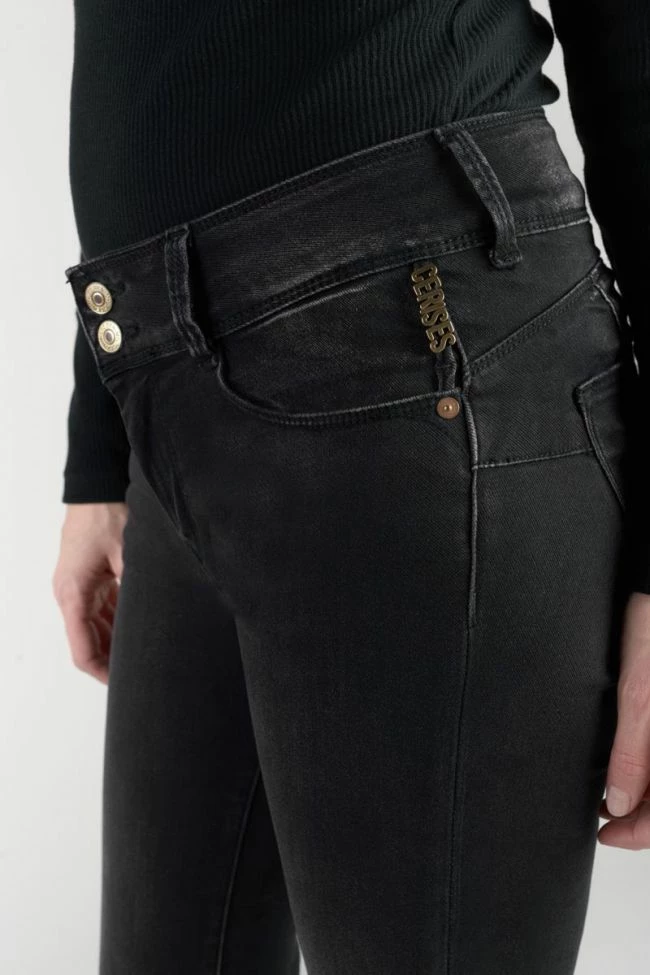 LE TEMPS DES CERISES Bari Ultra Pulp Slim Taille Haute 7/8ème Jeans Noir N°1 5 LE TEMPS DES CERISES Bari Ultra Pulp Slim Taille Haute 7/8ème Jeans Noir N°1 – Image 5