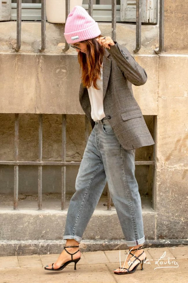 LE TEMPS DES CERISES Mary Boyfit By Véronika Loubry Jeans Gris N°3 2 LE TEMPS DES CERISES Mary Boyfit By Véronika Loubry Jeans Gris N°3 – Image 2