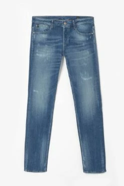 LE TEMPS DES CERISES Basic 600/11 Regular Jeans Destroy Bleu N°3