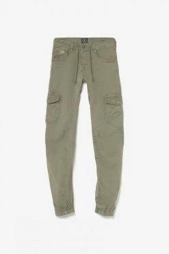 LE TEMPS DES CERISES Pantalon Patos Tapered Arqué Kaki