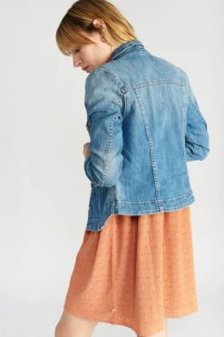 LE TEMPS DES CERISES Veste En Jeans Lilly Bleu -Le Temps des Cerises Soldes Magasin 221 flilly00w3043 3001 imaged4