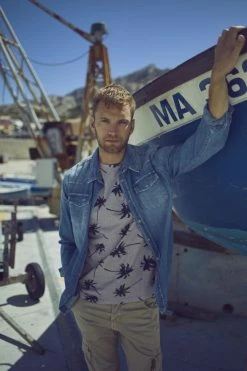 LE TEMPS DES CERISES Chemise Juanito En Jeans Bleu Délavé