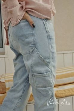 LE TEMPS DES CERISES Charpentier Boyfit By Véronika Loubry Jeans Bleu N°5 -Le Temps des Cerises Soldes Magasin 221 jfcharpew1363ve 3001 imaged2