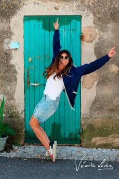 LE TEMPS DES CERISES Bermuda Mary En Jeans Bleu By Véronika Loubry -Le Temps des Cerises Soldes Magasin 221 jfmarybew1422ve 3001 imaged1