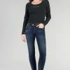 LE TEMPS DES CERISES Power Skinny 7/8ème Jeans Bleu N°1