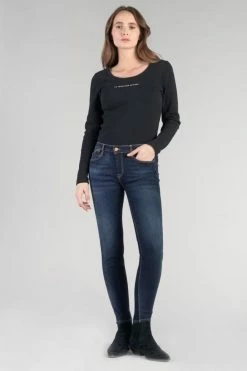 LE TEMPS DES CERISES Power Skinny 7/8ème Jeans Bleu N°1