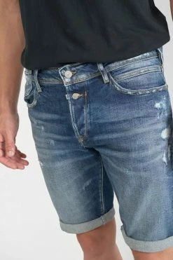 LE TEMPS DES CERISES Bermuda Laredo En Jeans Bleu Foncé Destroy -Le Temps des Cerises Soldes Magasin 221 jhlaredow1344 3001 imaged5