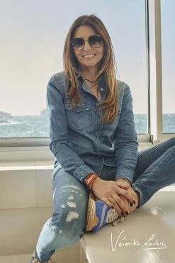 LE TEMPS DES CERISES Chemise En Jeans Josy Bleue By Véronika Loubry
