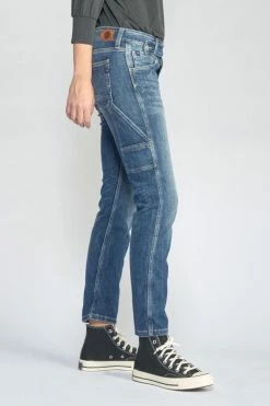 LE TEMPS DES CERISES Chara 200/43 Boyfit Jeans Destroy Bleu N°4 -Le Temps des Cerises Soldes Magasin 222 jf243chaw9118 3001 imaged2