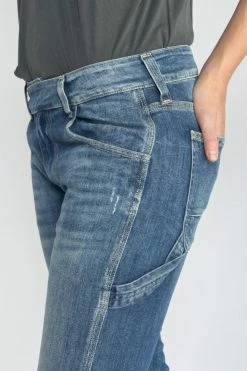 LE TEMPS DES CERISES Chara 200/43 Boyfit Jeans Destroy Bleu N°4 -Le Temps des Cerises Soldes Magasin 222 jf243chaw9118 3001 imaged4