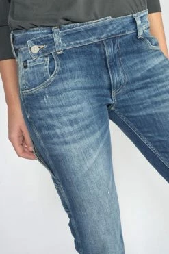 LE TEMPS DES CERISES Chara 200/43 Boyfit Jeans Destroy Bleu N°4 -Le Temps des Cerises Soldes Magasin 222 jf243chaw9118 3001 imaged5