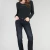 LE TEMPS DES CERISES Sea 200/43 Boyfit Jeans Bleu-noir N°1