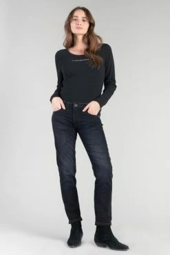 Le Temps des Cerises Soldes Magasin 23 LE TEMPS DES CERISES Sea 200/43 Boyfit Jeans Bleu-noir N°1