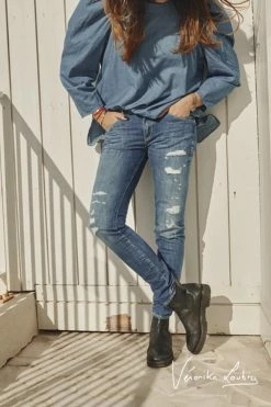 LE TEMPS DES CERISES 300/16 Slim By Véronika Loubry Jeans Bleu N°3 -Le Temps des Cerises Soldes Magasin 222 jf316liwss280ve 3001 imaged1