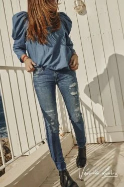 LE TEMPS DES CERISES 300/16 Slim By Véronika Loubry Jeans Bleu N°3 -Le Temps des Cerises Soldes Magasin 222 jf316liwss280ve 3001 imaged2