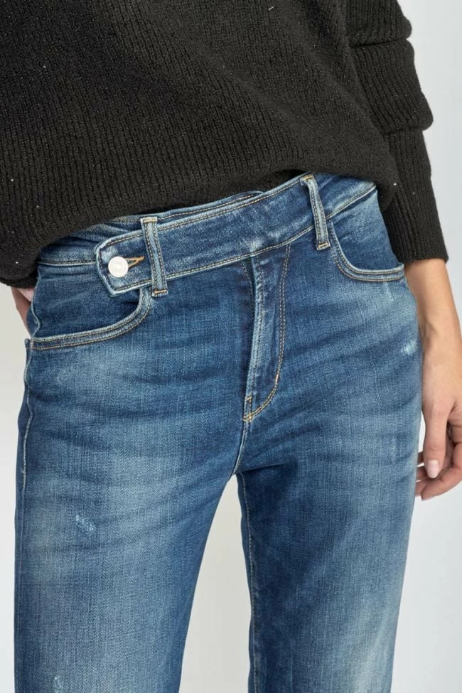 LE TEMPS DES CERISES Basic 400/17 Mom Taille Haute 7/8ème Jeans Destroy Bleu N°2 2 LE TEMPS DES CERISES Basic 400/17 Mom Taille Haute 7/8ème Jeans Destroy Bleu N°2 – Image 2