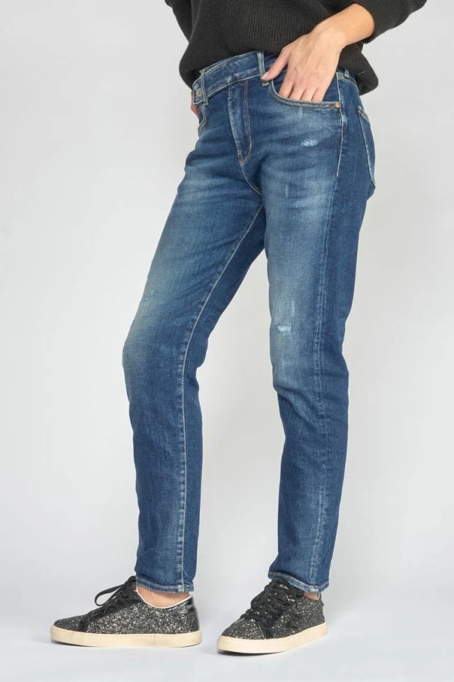 LE TEMPS DES CERISES Basic 400/17 Mom Taille Haute 7/8ème Jeans Destroy Bleu N°2 6 LE TEMPS DES CERISES Basic 400/17 Mom Taille Haute 7/8ème Jeans Destroy Bleu N°2 – Image 6