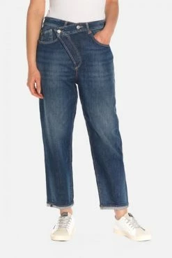 LE TEMPS DES CERISES Cosy Boyfit 7/8ème Jeans Bleu N°2 -Le Temps des Cerises Soldes Magasin 222 jfcosy00w1409 3001 imaged5