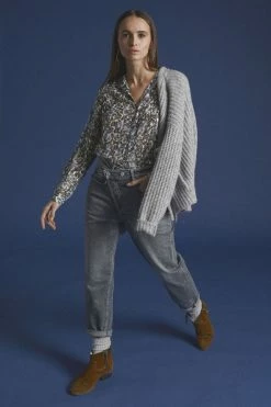 LE TEMPS DES CERISES Cosy Boyfit 7/8ème Jeans Gris N°3 -Le Temps des Cerises Soldes Magasin 222 jfcosy00w1410 0003 imaged2