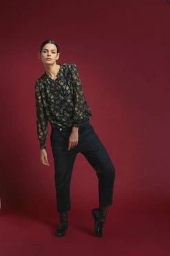 LE TEMPS DES CERISES Cosy Boyfit 7/8ème Jeans Noir N°1 -Le Temps des Cerises Soldes Magasin 222 jfcosy00w1411 0403 imaged2