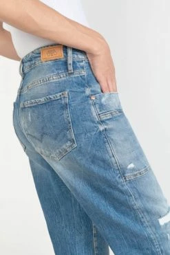 LE TEMPS DES CERISES Cosy Pocket Boyfit 7/8ème Jeans Destroy Bleu N°4 -Le Temps des Cerises Soldes Magasin 222 jfcosypow1415 3001 imaged4
