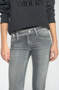 Le Temps des Cerises Soldes Magasin 11 LE TEMPS DES CERISES Jarry Pulp Slim 7/8ème Jeans Gris N°3