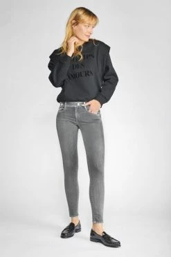 LE TEMPS DES CERISES Jarry Pulp Slim 7/8ème Jeans Gris N°3 12 LE TEMPS DES CERISES Jarry Pulp Slim 7/8ème Jeans Gris N°3 -Le Temps des Cerises Soldes Magasin 222 jfjarry0w5069 0003 imaged6