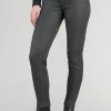 LE TEMPS DES CERISES Pulp Slim Taille Haute 7/8ème Jeans Enduit Noir N°0