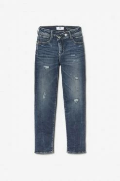 LE TEMPS DES CERISES Zep Pulp Regular Taille Haute 7/8ème Jeans Destroy Bleu N°2 -Le Temps des Cerises Soldes Magasin 222 jfzep000w1384 3001 imaged8