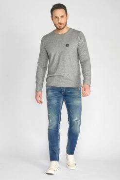 LE TEMPS DES CERISES Marvin 700/11 Adjusted Jeans Destroy Vintage Bleu N°2