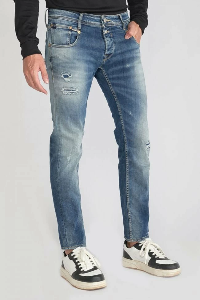 LE TEMPS DES CERISES Bellarys 800/12 Regular Jeans Destroy Vintage Bleu N°3 6 LE TEMPS DES CERISES Bellarys 800/12 Regular Jeans Destroy Vintage Bleu N°3 – Image 6
