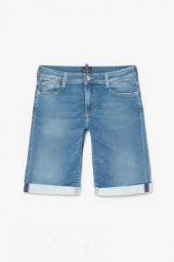 LE TEMPS DES CERISES Bermuda Jogg Lo Bleu Clair Délavé