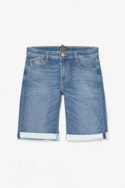 LE TEMPS DES CERISES Bermuda Jogg Lo Bleu Délavé