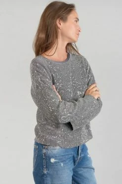 LE TEMPS DES CERISES Top Able Argenté -Le Temps des Cerises Soldes Magasin 231 fable00000000ml 1149 imaged4