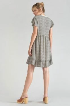 LE TEMPS DES CERISES Robe Aliette à Motif Beige Et Noir 8 LE TEMPS DES CERISES Robe Aliette à Motif Beige Et Noir -Le Temps des Cerises Soldes Magasin 231 faliette00000mc 1004 imaged1