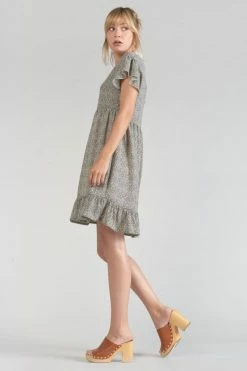 LE TEMPS DES CERISES Robe Aliette à Motif Beige Et Noir 10 LE TEMPS DES CERISES Robe Aliette à Motif Beige Et Noir -Le Temps des Cerises Soldes Magasin 231 faliette00000mc 1004 imaged4