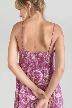 LE TEMPS DES CERISES Robe Elden Violine à Motif Cachemire -Le Temps des Cerises Soldes Magasin 231 felden0000000sm 5100 imaged2