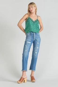 LE TEMPS DES CERISES Caraco Janna à Motif Vert -Le Temps des Cerises Soldes Magasin 231 fjanna000000000 3248 imaged5